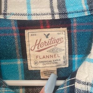 Blue American Eagle Flannel
